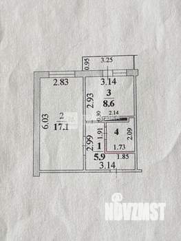1-к квартира, вторичка, 35м2, 16/17 этаж