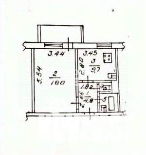 1-к квартира, вторичка, 38м2, 3/10 этаж
