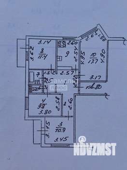 4-к квартира, вторичка, 77м2, 10/10 этаж