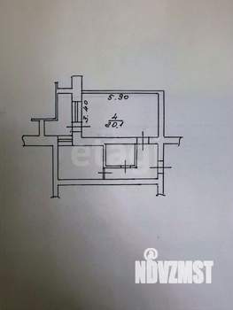 1-к квартира, вторичка, 40м2, 2/10 этаж