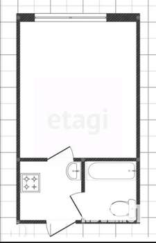 Студия квартира, вторичка, 18м2, 2/5 этаж