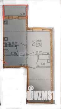 2-к квартира, вторичка, 57м2, 9/15 этаж
