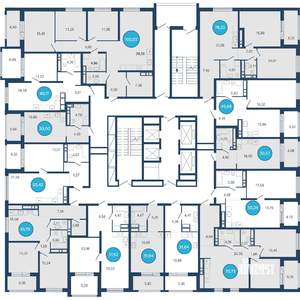 1-к квартира, вторичка, 50м2, 11/22 этаж