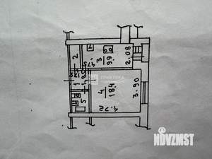 1-к квартира, вторичка, 37м2, 3/9 этаж