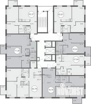 2-к квартира, вторичка, 65м2, 21/25 этаж