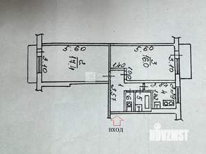 2-к квартира, вторичка, 48м2, 4/5 этаж