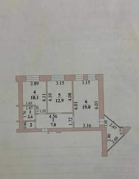2-к квартира, вторичка, 54м2, 13/17 этаж