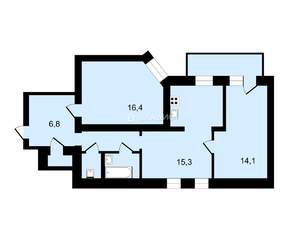 2-к квартира, вторичка, 60м2, 5/10 этаж