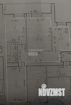3-к квартира, вторичка, 60м2, 3/9 этаж