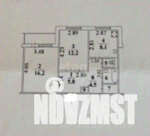 2-к квартира, вторичка, 52м2, 4/10 этаж