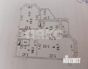 2-к квартира, вторичка, 67м2, 1/17 этаж