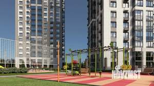 1-к квартира, строящийся дом, 56м2, 1/25 этаж