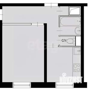 1-к квартира, вторичка, 31м2, 5/9 этаж