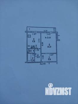 1-к квартира, вторичка, 39м2, 9/12 этаж