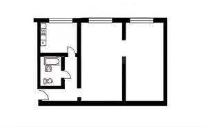 2-к квартира, вторичка, 43м2, 2/5 этаж