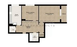 2-к квартира, вторичка, 70м2, 6/8 этаж