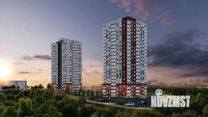 2-к квартира, строящийся дом, 64м2, 12/19 этаж