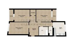 3-к квартира, вторичка, 91м2, 3/22 этаж