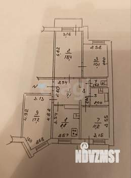 4-к квартира, вторичка, 80м2, 7/9 этаж