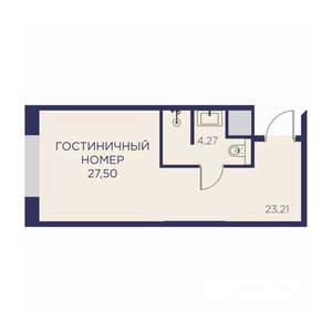 1-к квартира, вторичка, 28м2, 9/23 этаж