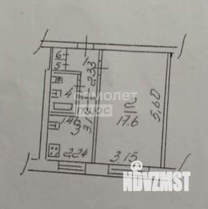 1-к квартира, вторичка, 29м2, 2/5 этаж