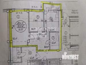 2-к квартира, вторичка, 55м2, 8/13 этаж