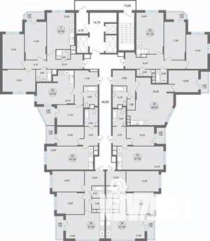 2-к квартира, строящийся дом, 69м2, 5/25 этаж