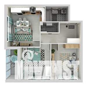 2-к квартира, строящийся дом, 61м2, 11/21 этаж