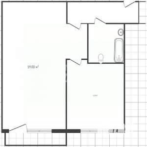 1-к квартира, вторичка, 30м2, 2/5 этаж