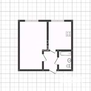 1-к квартира, вторичка, 30м2, 5/5 этаж