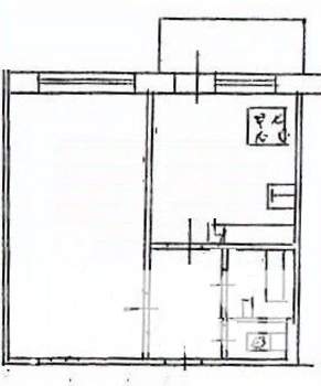 1-к квартира, вторичка, 35м2, 3/9 этаж