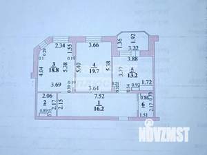 2-к квартира, вторичка, 75м2, 4/9 этаж