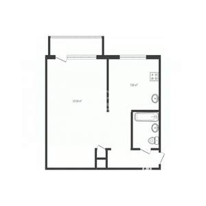 1-к квартира, вторичка, 30м2, 5/5 этаж