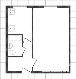 1-к квартира, вторичка, 30м2, 2/4 этаж