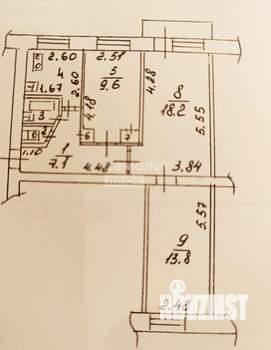 3-к квартира, вторичка, 58м2, 5/5 этаж