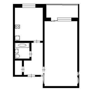 1-к квартира, вторичка, 32м2, 1/5 этаж