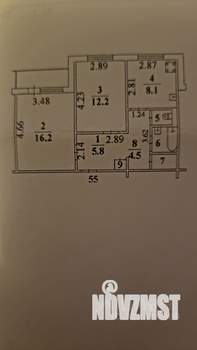 2-к квартира, вторичка, 52м2, 4/10 этаж