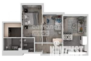 2-к квартира, вторичка, 68м2, 6/17 этаж