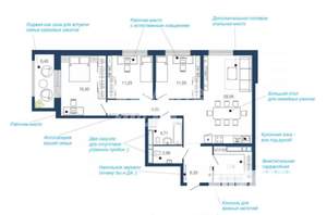 3-к квартира, вторичка, 102м2, 14/22 этаж