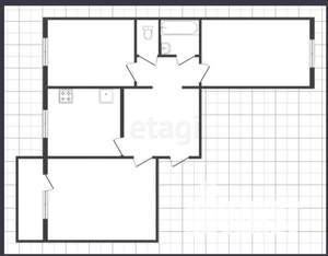 3-к квартира, вторичка, 63м2, 1/8 этаж