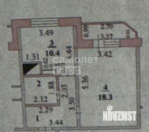 1-к квартира, вторичка, 43м2, 8/17 этаж