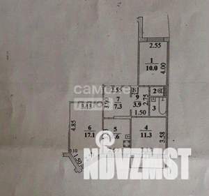 3-к квартира, вторичка, 64м2, 5/9 этаж