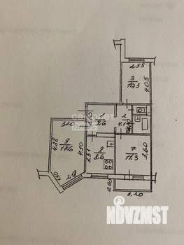 3-к квартира, вторичка, 63м2, 5/5 этаж