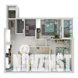 3-к квартира, строящийся дом, 79м2, 12/21 этаж