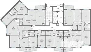 3-к квартира, строящийся дом, 71м2, 12/17 этаж