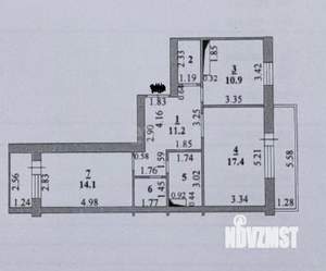 2-к квартира, вторичка, 64м2, 14/22 этаж