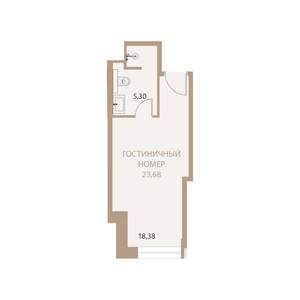 1-к квартира, вторичка, 24м2, 4/23 этаж