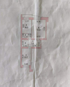 2-к квартира, вторичка, 60м2, 14/17 этаж