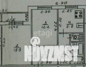 2-к квартира, вторичка, 52м2, 1/10 этаж