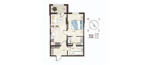 2-к квартира, вторичка, 42м2, 10/18 этаж